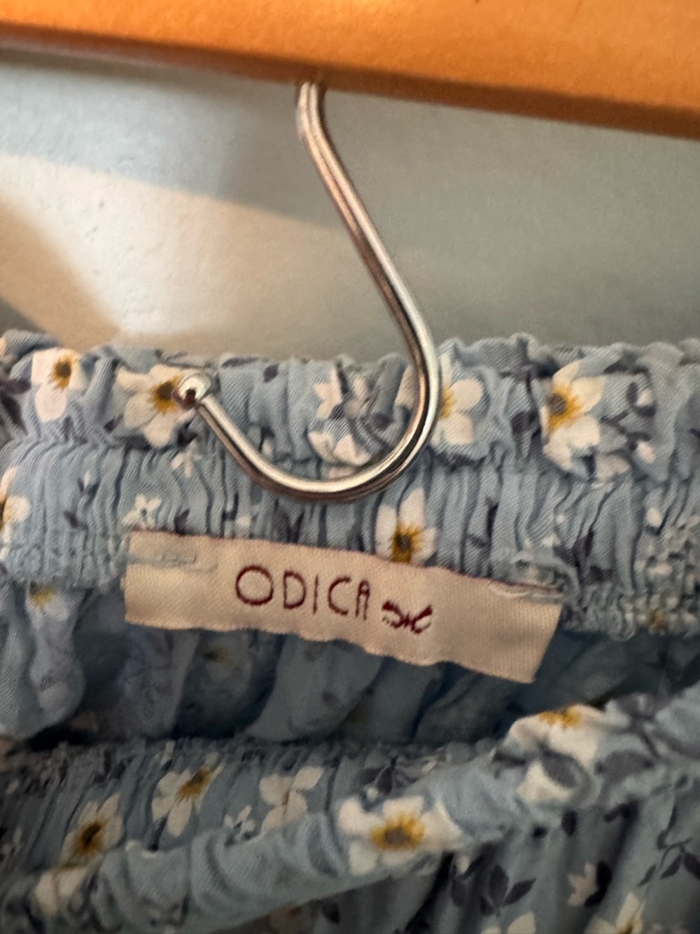 Odica Lightweight Blue Floral Maxi Skirt - Picture 2 of 3